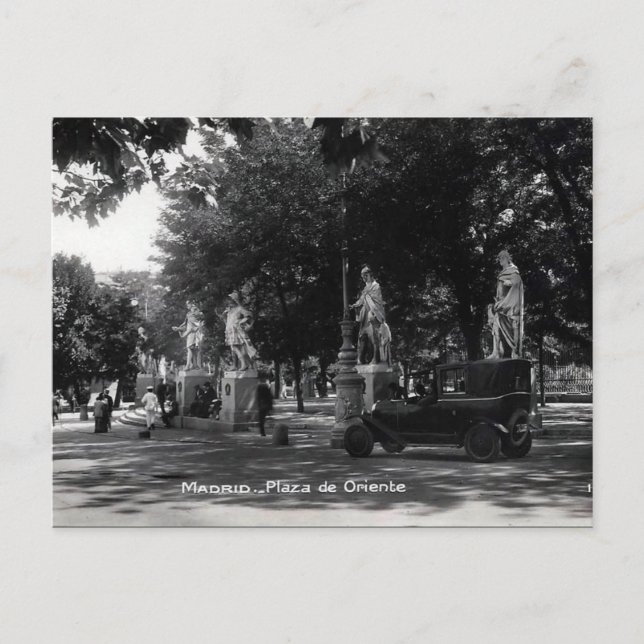 Cartão Postal Antigo - Madrid, Espanha (Frente)