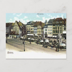 Cartão postal antigo - Mainz, Alemanha