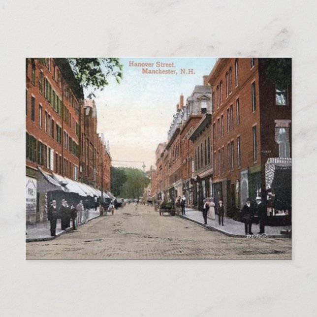Cartão Postal Antigo - Manchester, New Hampshire,  (Frente)