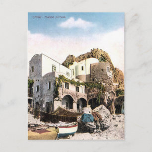 Cartão postal antigo - Marina Piccola, Capri, It