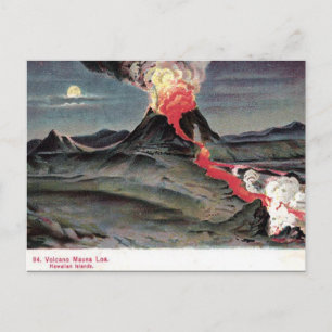 Cartão Postal Antigo - Mauna Loa, Ilhas Havaianas
