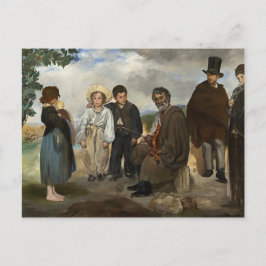 Cartão Postal Antigo músico Edouard Manet