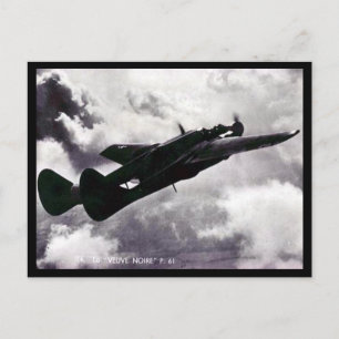 Cartão Postal Antigo - Northrop P-61 Black Widow
