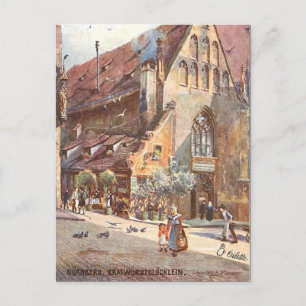 Cartão postal antigo - Nurembergue, Alemanha