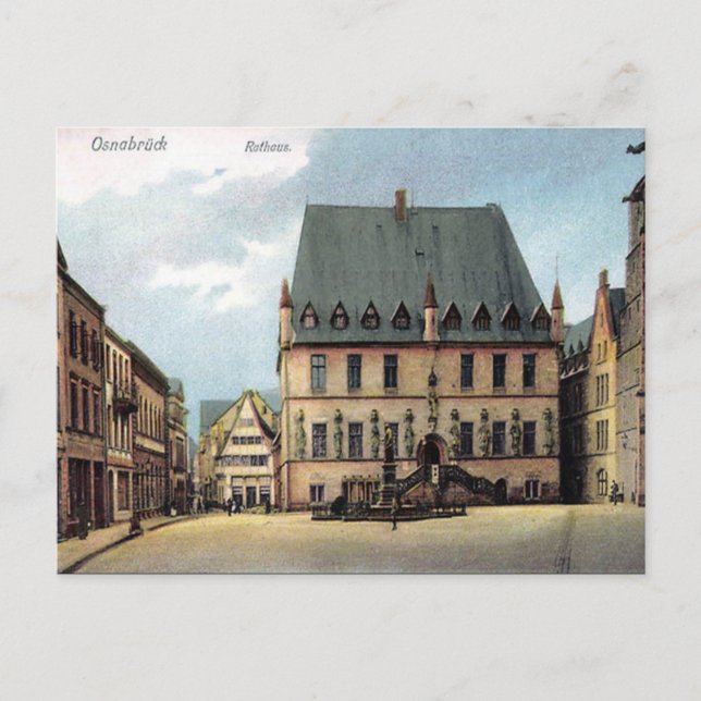 Cartão Postal Antigo - Osnabrück, Alemanha (Frente)