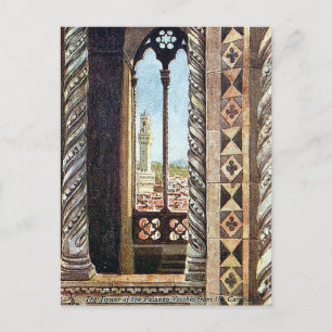 Cartão postal antigo - Palazzo Vecchio, Florença