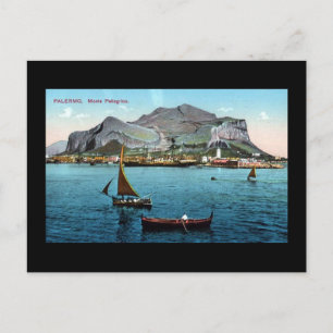 Cartão postal antigo - Palermo, Sicília