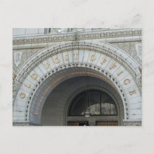 Cartão Postal Antigo Posto do Office Pavilion Washington DC
