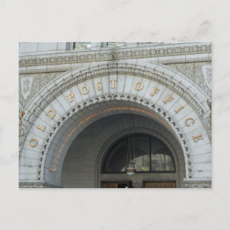 Cartão Postal Antigo Posto do Office Pavilion Washington DC