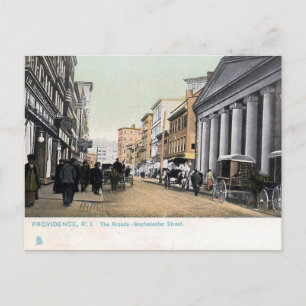Cartão postal antigo - Providence, Rhode Island,