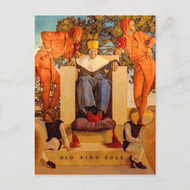 Cartão Postal Antigo Rei Cole (Frente)