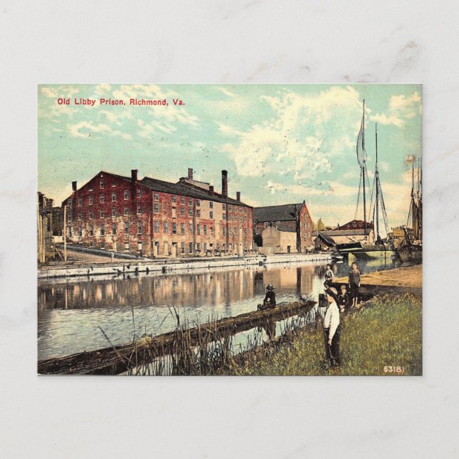 Cartão postal antigo - Richmond, Virginia, EUA (Frente)