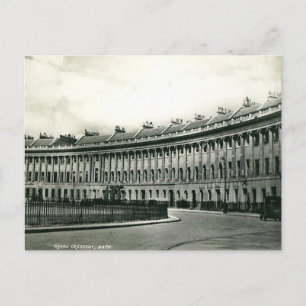 Cartão Postal Antigo - Royal Crescent, Bath, Somer
