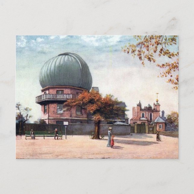 Cartão postal antigo - Royal Observatory, Greenwic (Frente)