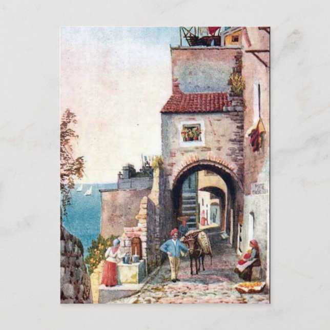 Cartão Postal Antigo - San Remo, Itália (Frente)