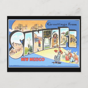 Cartão Postal Antigo Santa Fe
