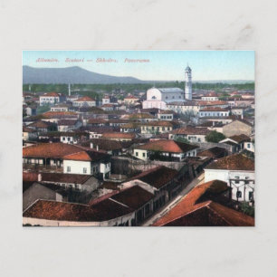 Cartão postal antigo - Scutari/Shkodra, Albânia