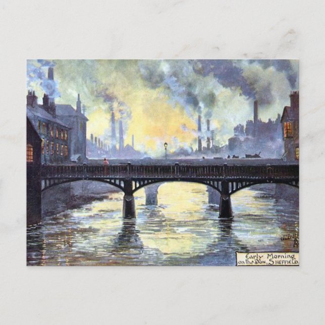 Cartão Postal Antigo - Sheffield, Yorkshire (Frente)