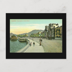 Cartão postal antigo, Sicília, Palermo