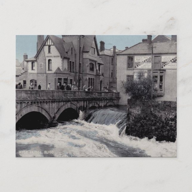 Cartão postal antigo - Sligo, Irlanda (Frente)