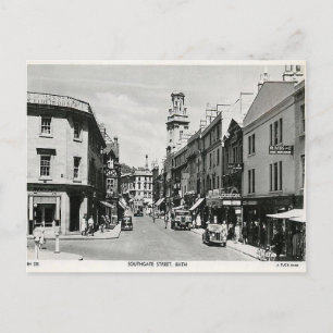 Cartão Postal Antigo - Southgate Street, Bath, Spm