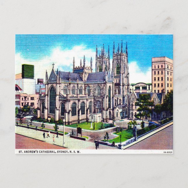 Cartão Postal Antigo - Sydney, Nova Gales do Sul (Frente)