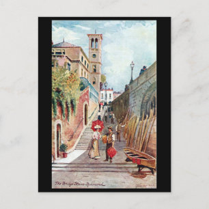 Cartão postal antigo - The Bridge Stairs, Richmon
