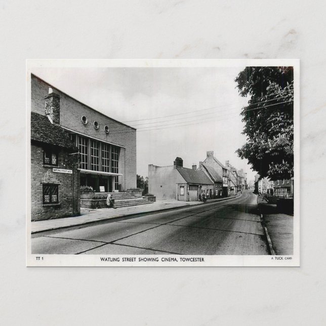 Cartão postal antigo - Towcester, Northamptonshire (Frente)