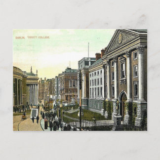 Cartão postal antigo - Trinity College, Dublin