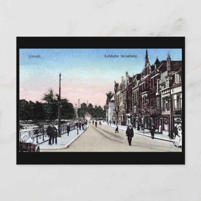 Cartão postal antigo - Utrecht, Países Baixos (Frente)