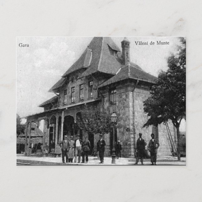 Cartão Postal Antigo - Valenii de Munte, Romênia (Frente)