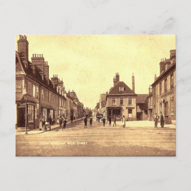 Cartão Postal Antigo - Wareham, Dorset (Frente)