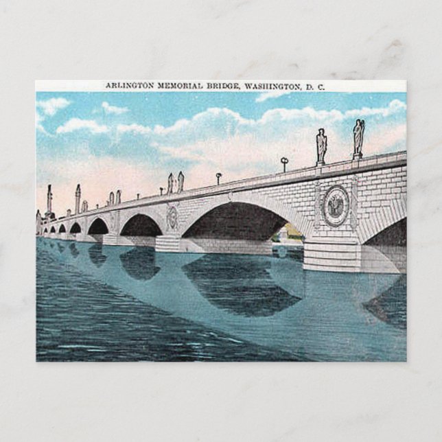 Cartão Postal Antigo - Washington, DC, EUA (Frente)