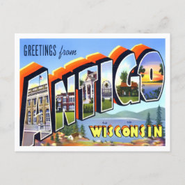Cartão Postal Antigo, Wisconsin Vintage