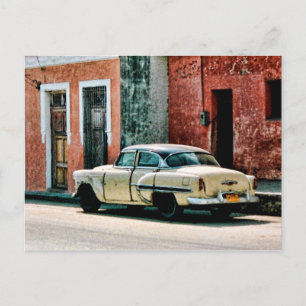 Cartão Postal Antigos carros clássicos em Cuba