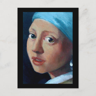 CARTÃO POSTAL ANTIGOS MESTRADOS PEARL EARRING