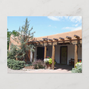 Cartão Postal Antigos Papais noeis Adobe Fe Novo México