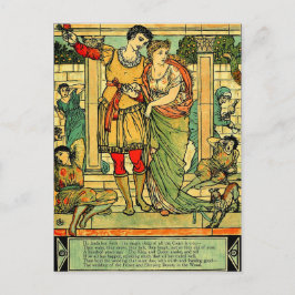 Cartão Postal Antiguamente Romântico Walter Crane, Bela Adormeci