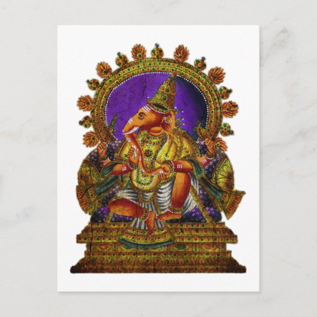 Cartão Postal Antiguidade de Ganesha Deva | faça seu próprio his (Frente)