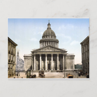 Cartão Postal Antique cena da rua França c1900, Pantheon, Paris