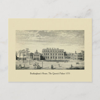 Cartão Postal Antique London 1775 Casa de Buckingham