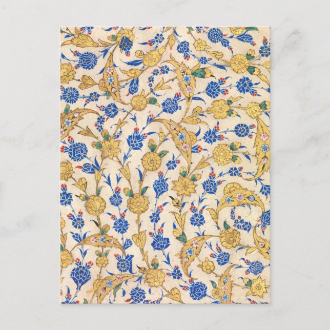 Cartão Postal Antique Oriental Sultan Design (Frente)