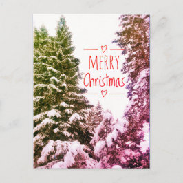 CARTÃO POSTAL ANTIQUO DAS ÁRVORES DE NATAL MERRY