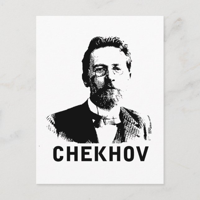 Cartão Postal Anton Chekhov (Frente)