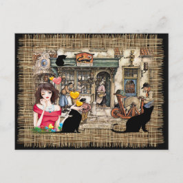 Cartão Postal Anton Pieck - compro Químico