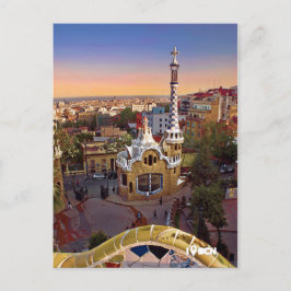 Cartão Postal Antoni Gaudi's Park Güell