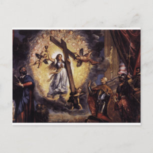 Cartão Postal Antonio Grimani Kneeling Antes da Fé Titian