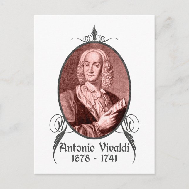 Cartão Postal Antonio Vivaldi (Frente)
