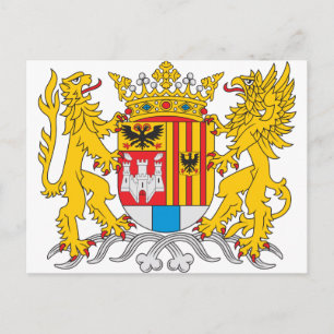 Cartão Postal Antuérpia Casaco De Armas