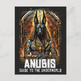 Cartão Postal Anubis Antigo Egito Guia DEUS para o submundo